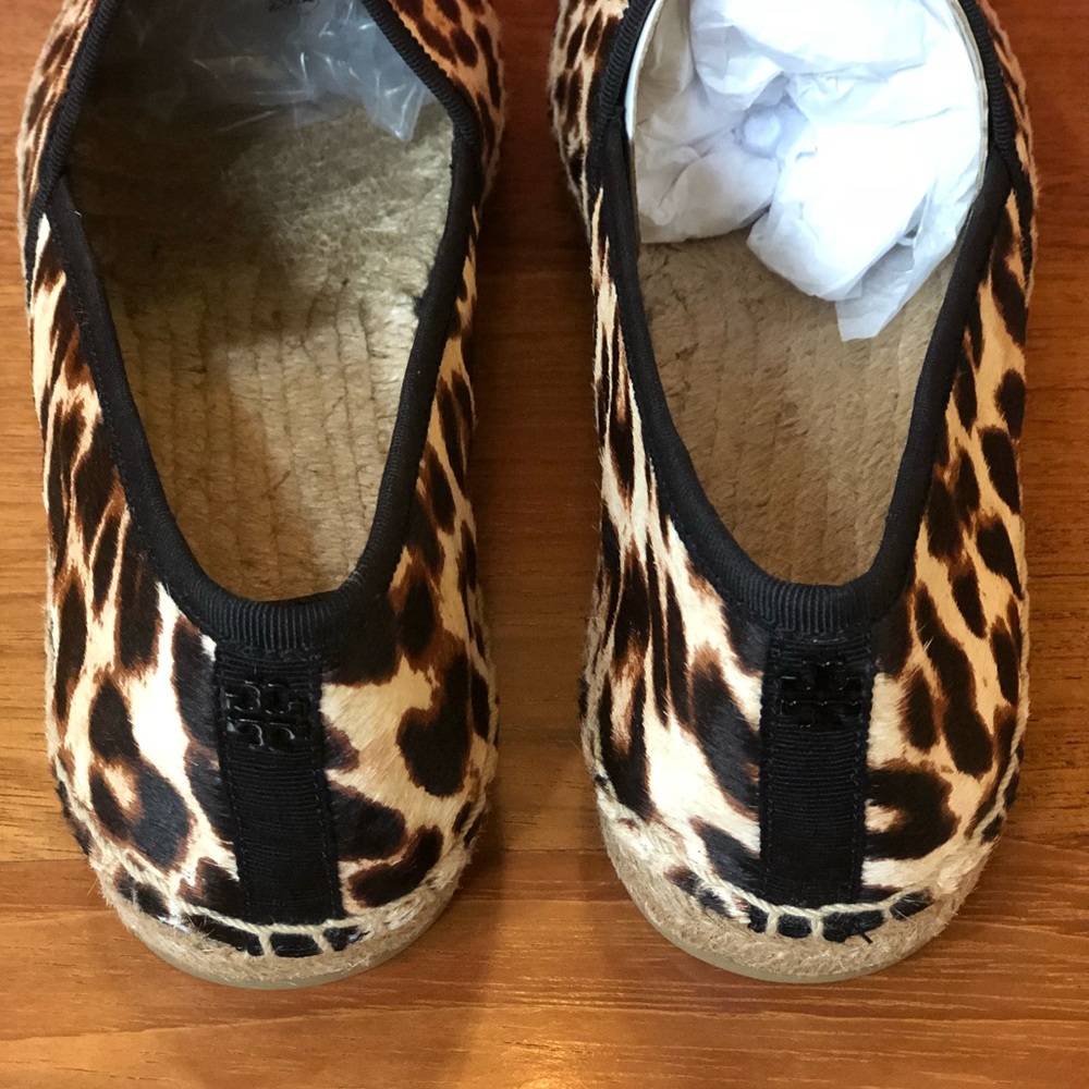 Authentic Tory Burch espadrille leopard haircalf - Picture 3 of 8